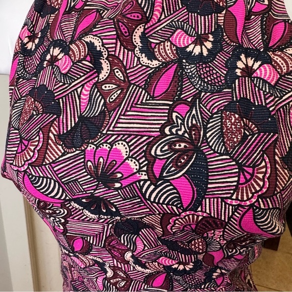 ZARA  Trafaluc Printed Side Cut Out Mini Dress Size Medium - Picture 5 of 8